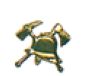 Mützenabzeichen, Helm, Hacke und Beil gekreuzt, silbergrau