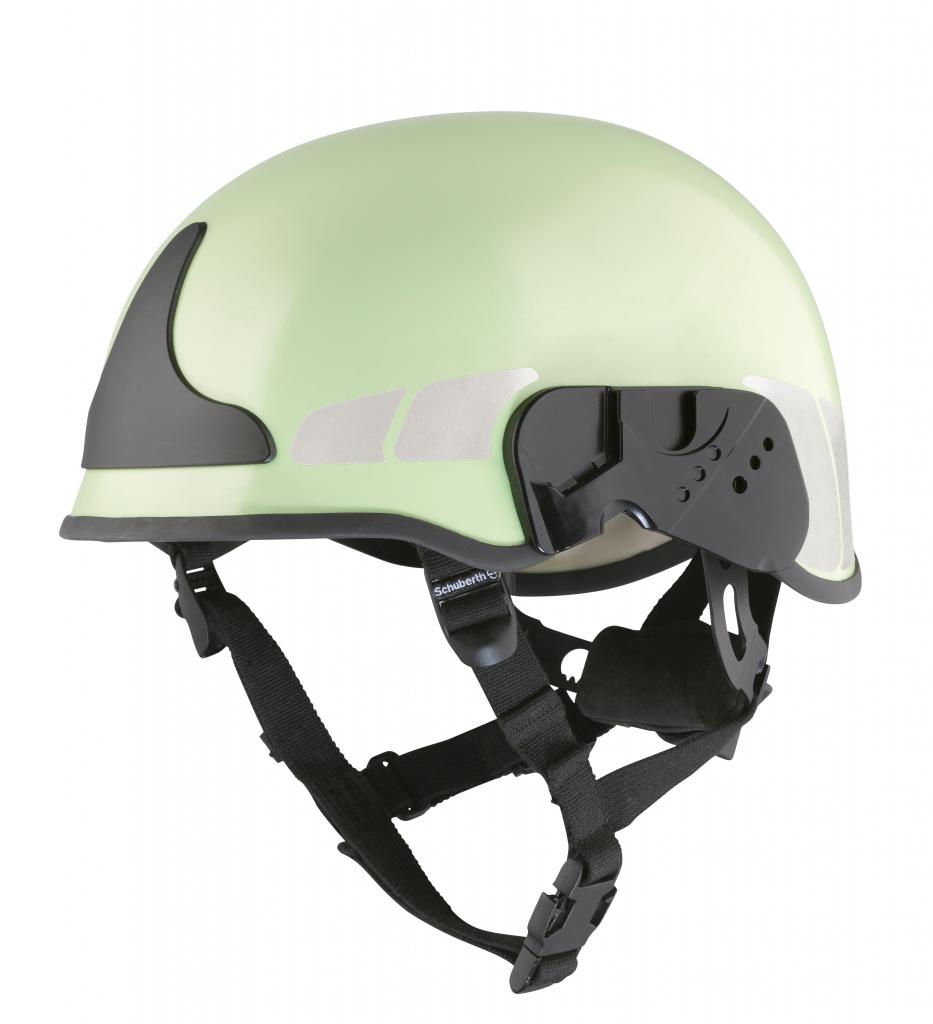 Feuerwehrhelm F 300 Größe L, nachleuchtend mit Kantenschutz