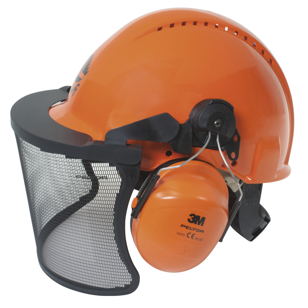 Waldarbeiter-Schutzhelm orange nach DIN EN 397