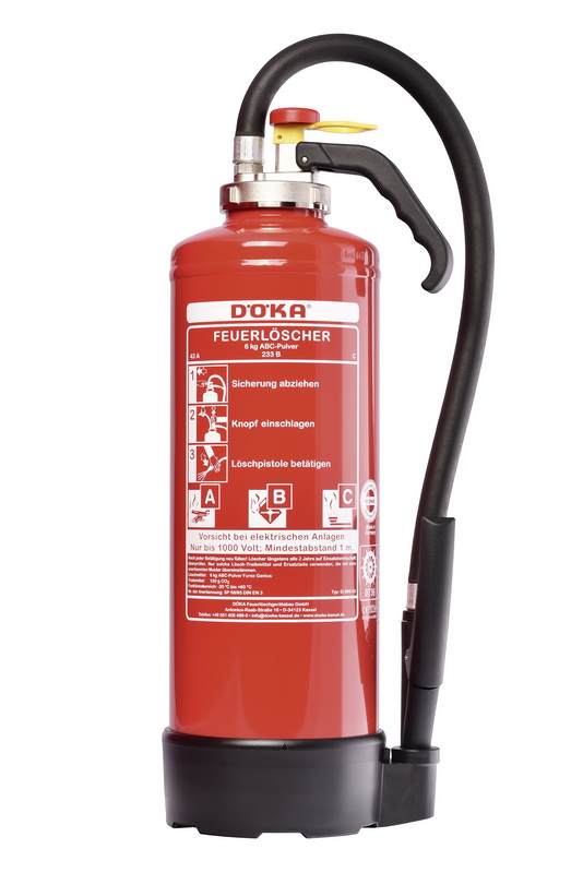ABC-Pulverfeuerlöscher für Brandklasse A, B, C zur Miete