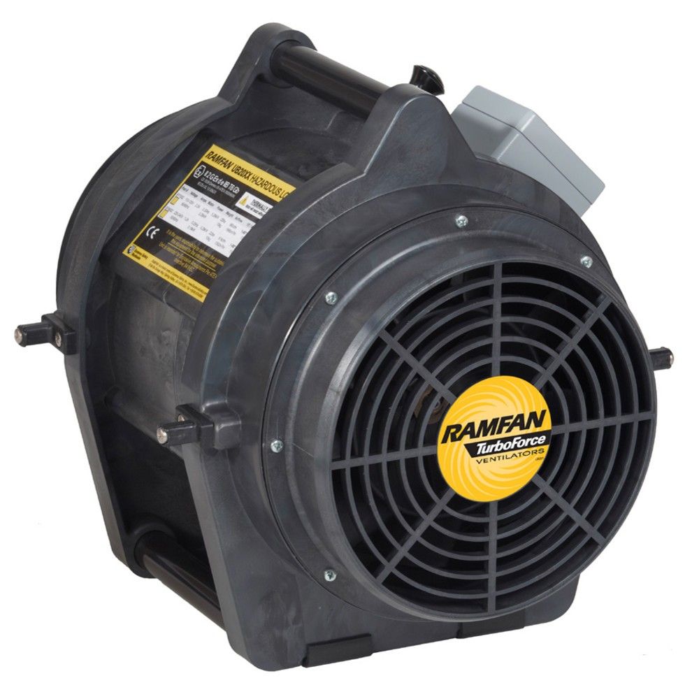 E-Drucklüfter UB20xx 20 cm Ex mit Quick-Couple + 4,6 m Lutte