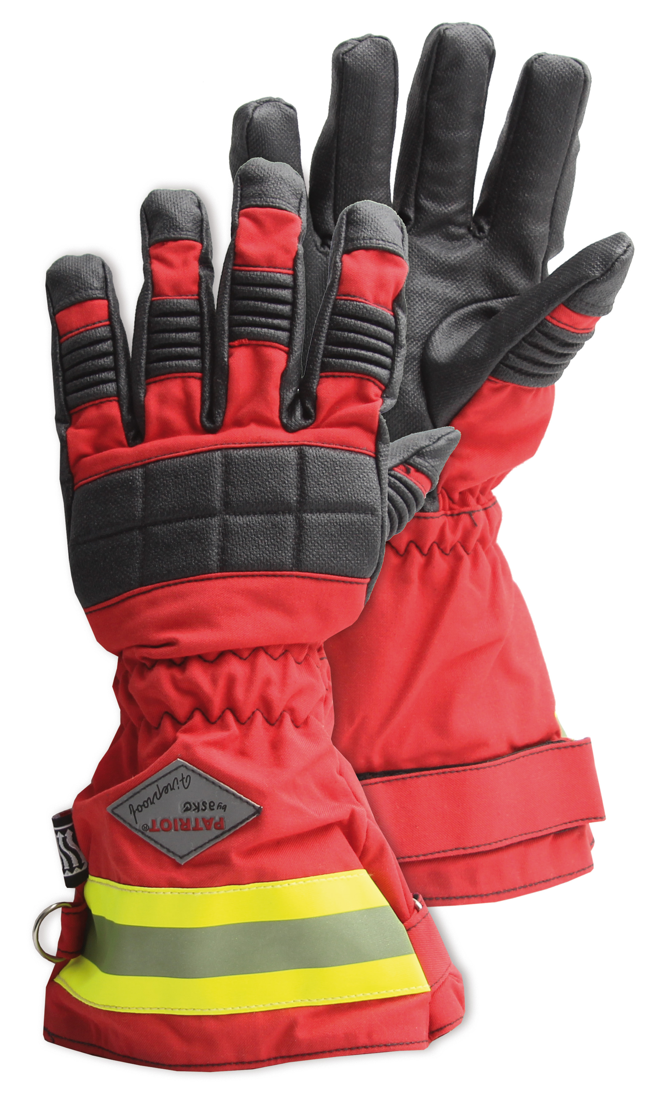 Askö Schutzhandschuh FIREPROOF PRO, schwarz-rot
