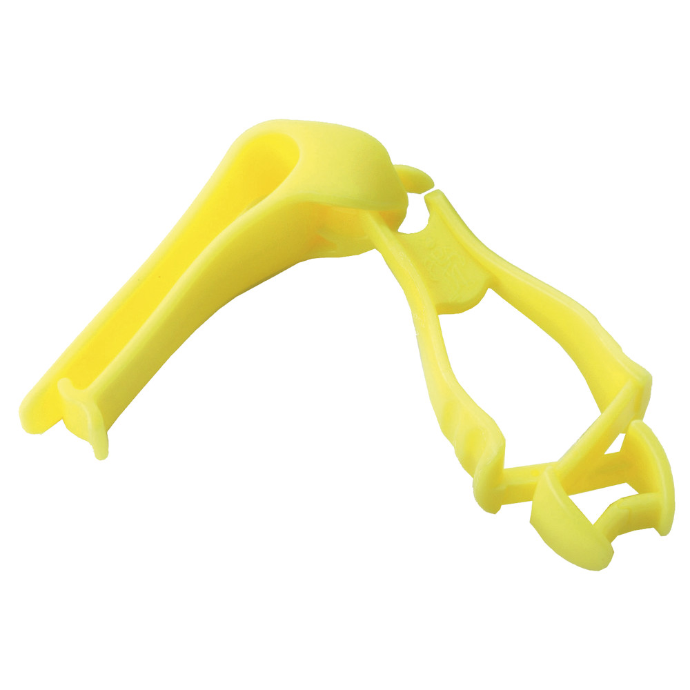 Handschuhhalter-Gürtelclip gelb Kunststoff Klammer - Clip