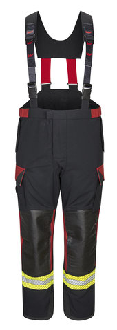 12-6052-front Einsatzhose X-Pro, schwarzblau/rot