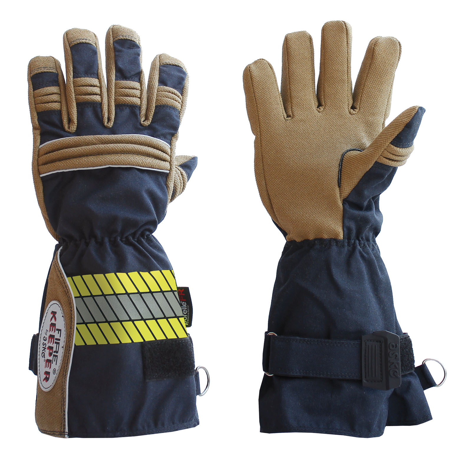 Askö Feuerwehrhandschuh FIRE KEEPER PBI, schwarz-gold