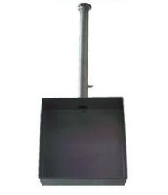 Edelstahl-Auffangtrichter, MS-Storz-C, Auslaufrohr 600 mm