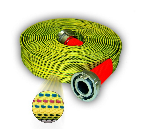 Druckschlauch C-42 Ribbflex-G Kontrast, 30 m, mit Kupplungen