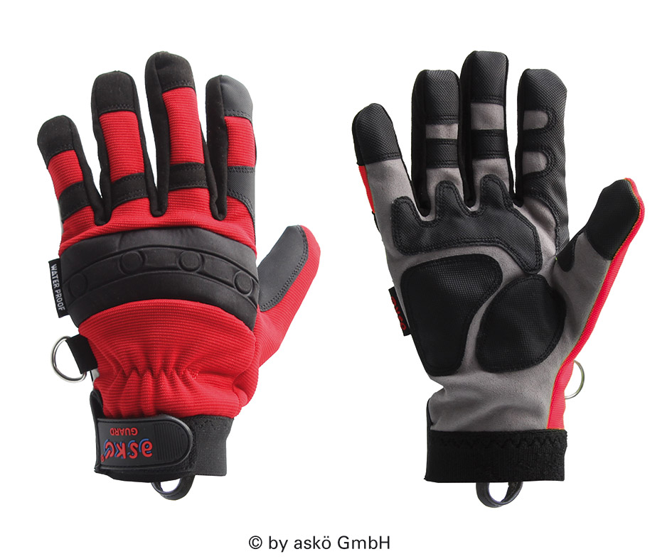 Askö THL-Handschuh GUARD, rot-schwarz