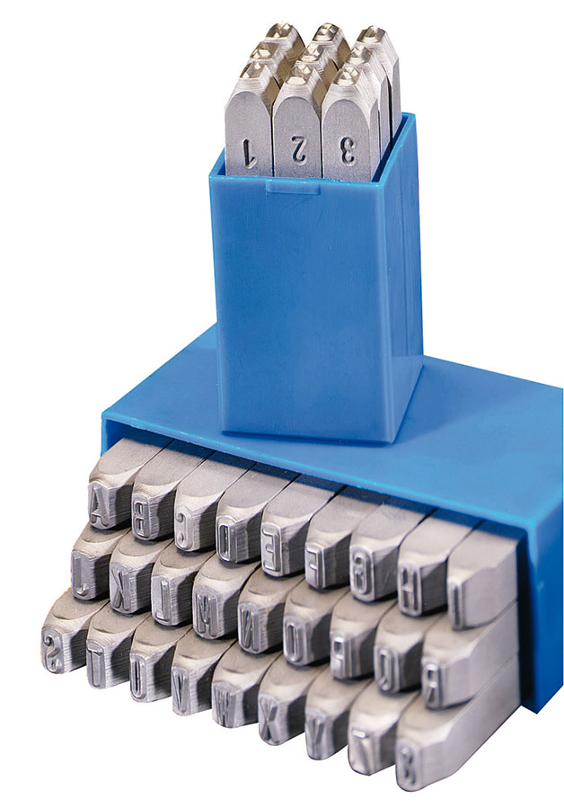 Schlagzahlen 0-9. Standard-Qualität, Schrifthöhe 3 mm