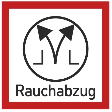 Rauchabzugschild Prüfung Natürliche Rauchabzugsanlage (RWA)
