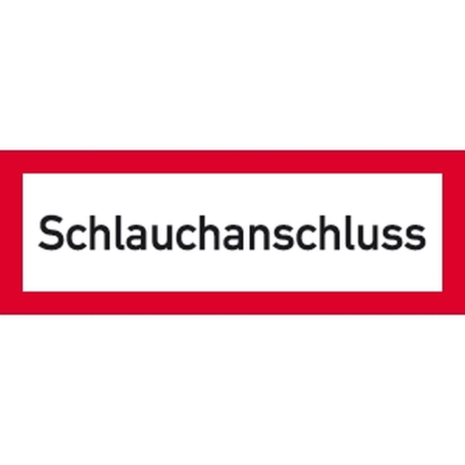 Brandschutzzeichen Schlauchanschluss 297x105 mm Aluminium