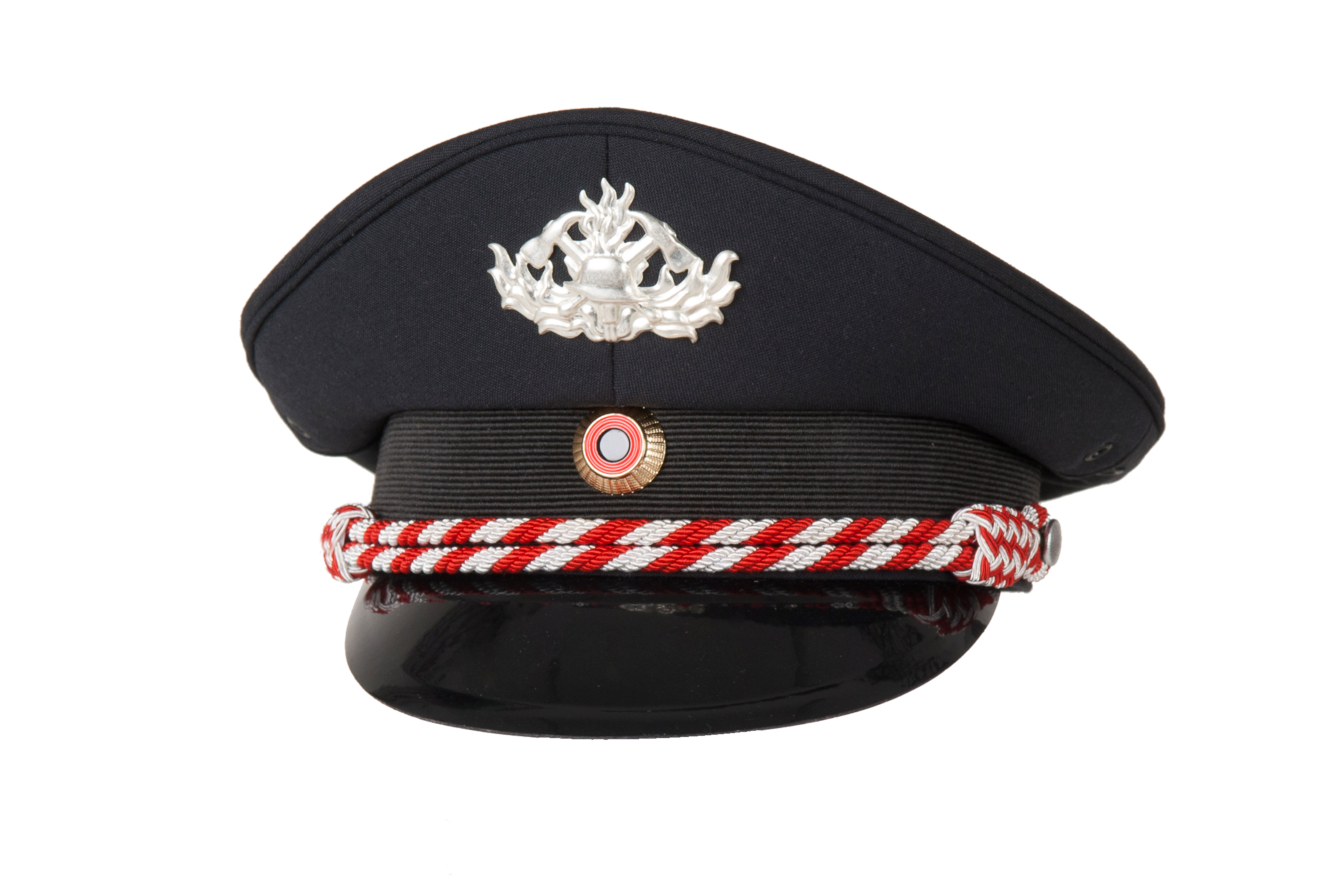 Schirmmütze Saarland, rot-silber