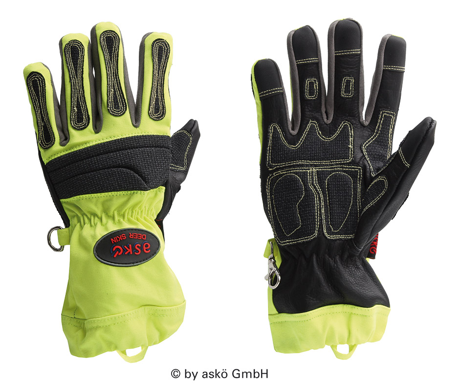 Askö THL-Handschuh DEER SKIN, neon-gelb