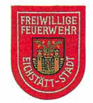Bayern Ärmelabzeichen mit Ortswappen auf rotem Wollfilz