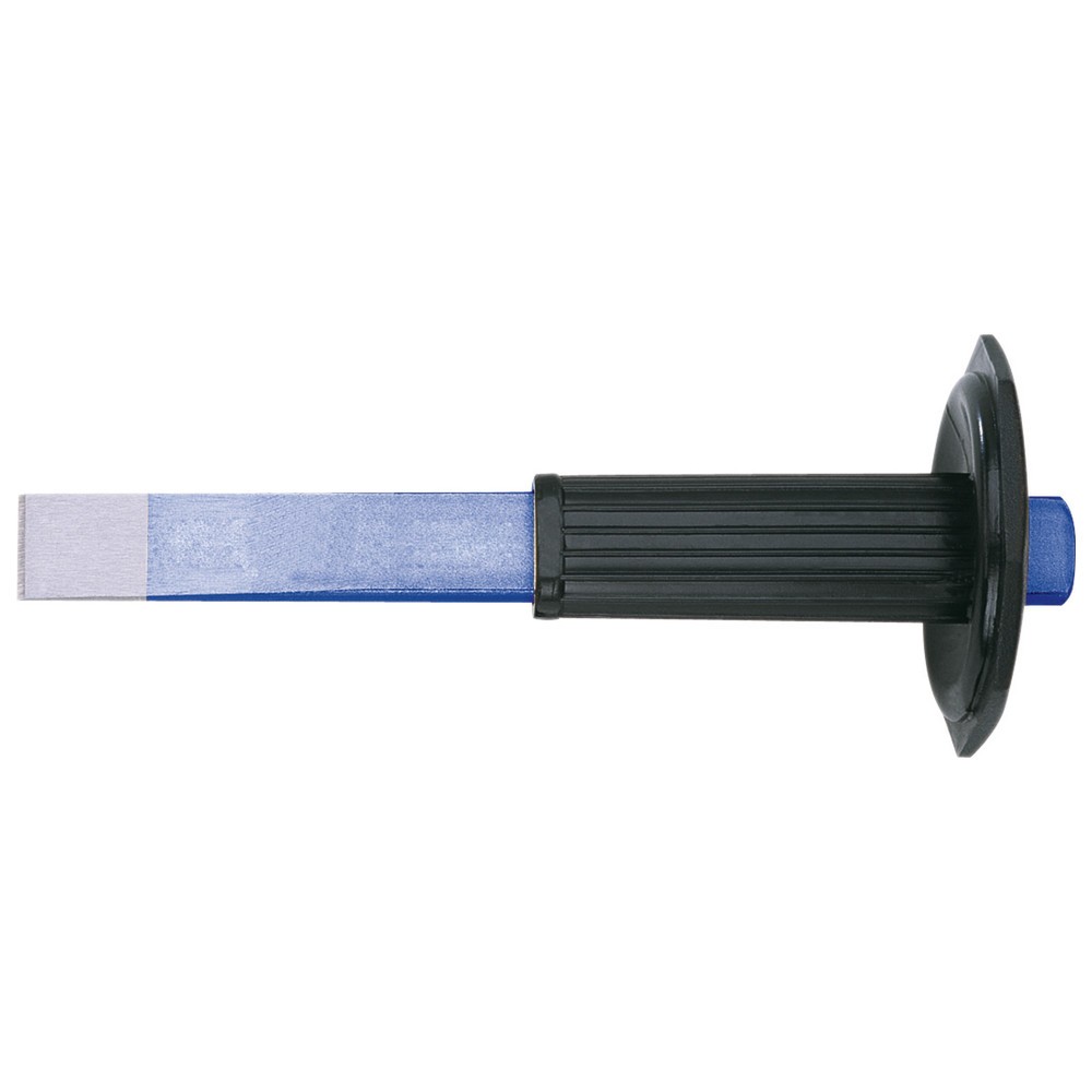 Flachmeißel DIN 6453 A mit Gummihandschutz, 300 mm lang