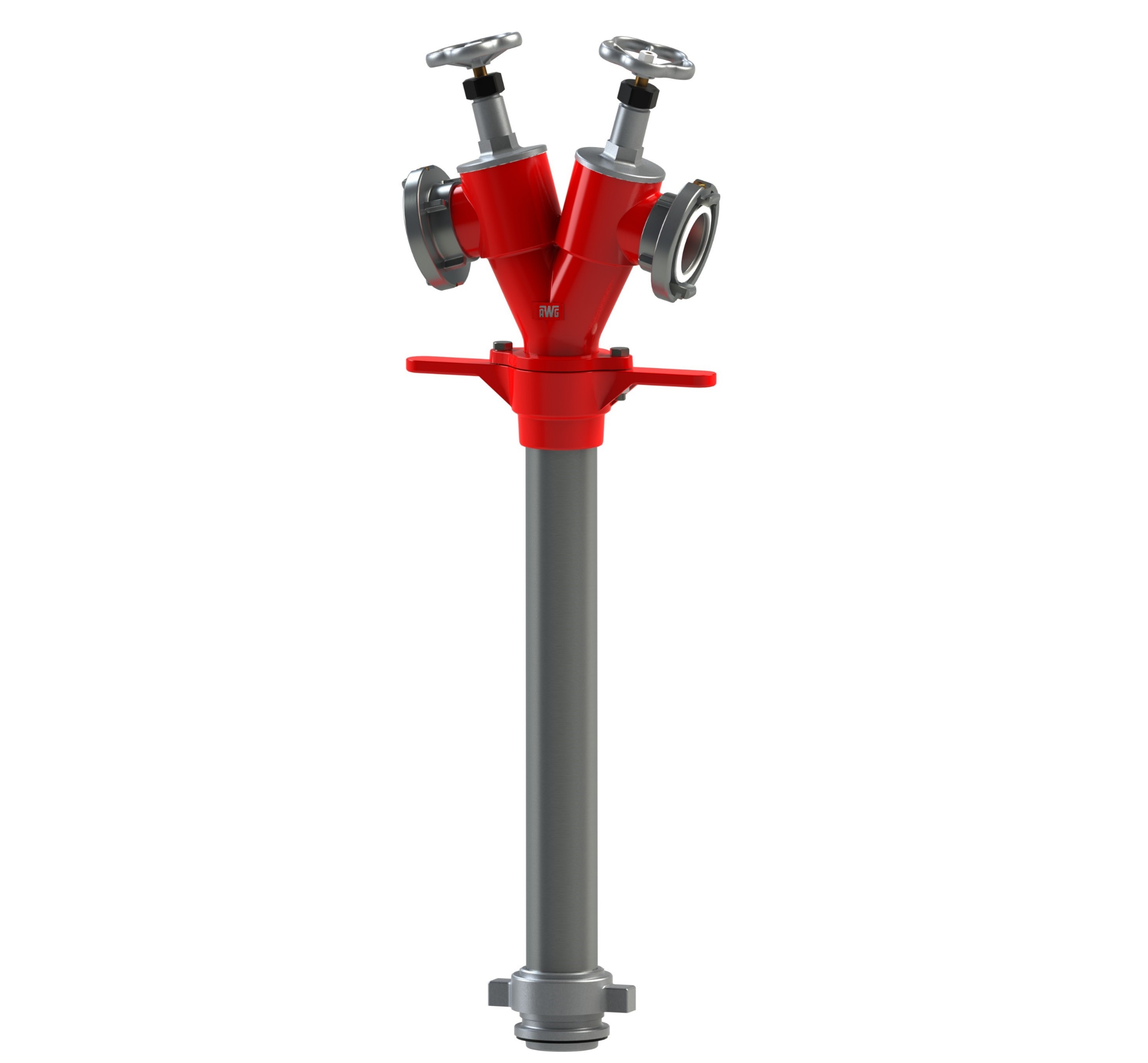 Hydrantenstandrohr 2xB DN 80 Rückflußverh. u. Rohrbelüfter