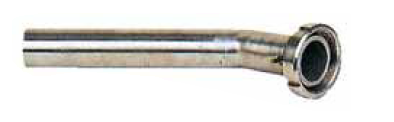 Edelstahl-Auslaufrohr DN 50 - Kegel mit Nutmutter, 300 mm