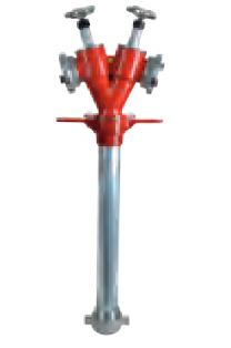 Hydrantenstandrohr 2 x C, DN 80, mit 2 Ventilabsperrungen