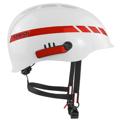 Casco Feuerwehrhelm PF 100 Rescue weiß mit rotem Reflektor