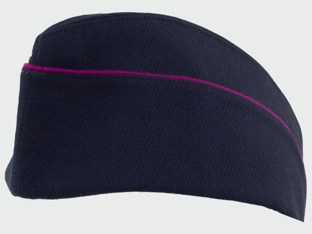 Damen-Mütze in Stewardessenform. ohne Biese. dunkelblau