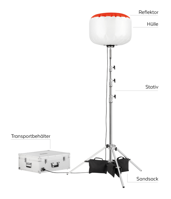 AIRSTAR Beleuchtungsballon SIROCCO 2M HIT 1K 1000 W HTI (HQI