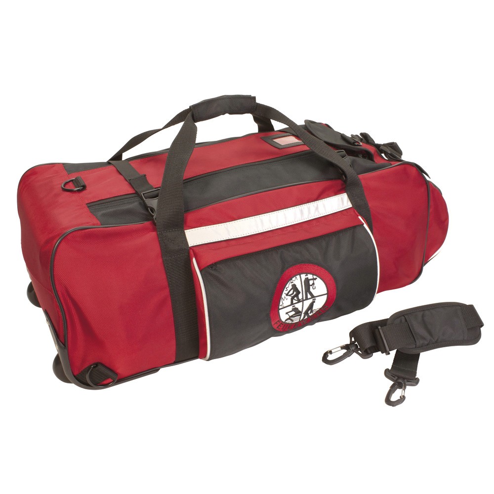 Feuerwehr-Bereitschaftstasche rot/schwarz 70x40x30 cm