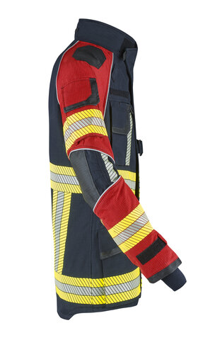 Einsatzjacke X-Pro Dynamic, schwarzblau/rot