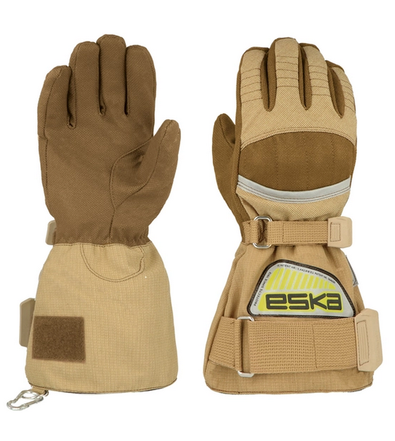 Feuerwehr-Handschuh ESKA SIGA PBI 5F lange Stulpe mit Gürtel