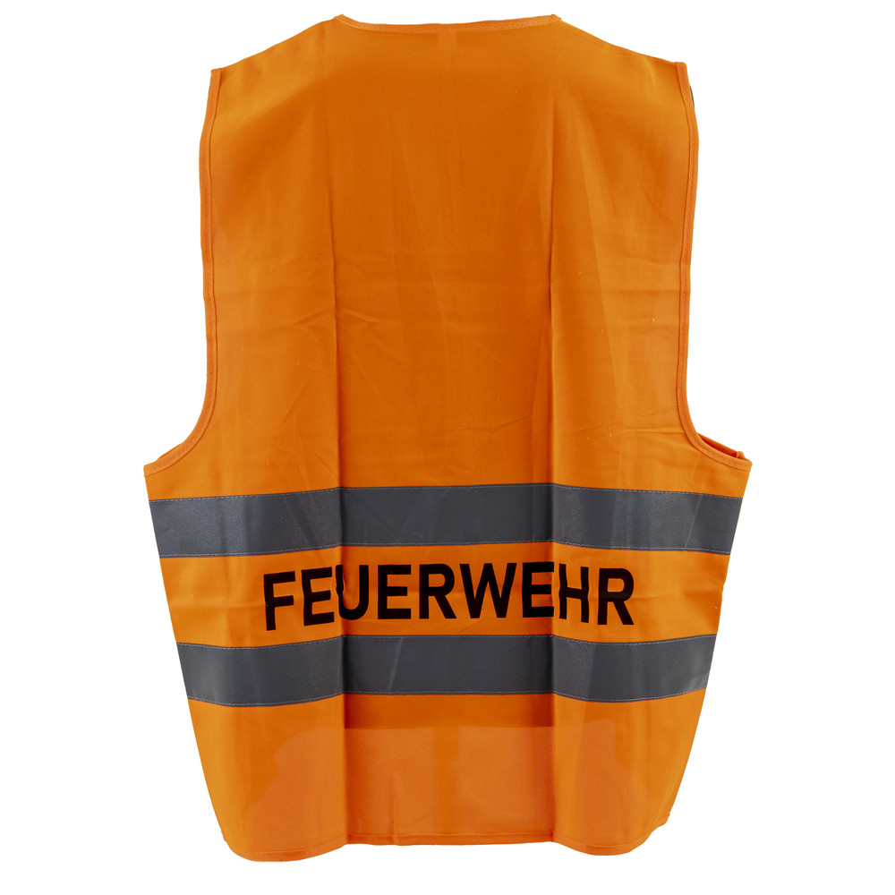 Warnweste EN ISO 20471, leuchtorange, FEUERWEHR