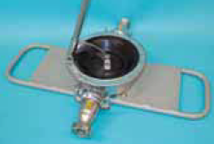 Edelstahl-V2A-Handmembranpumpe mit DN 50 Säurekupplungen