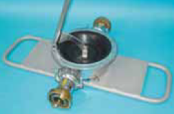 Edelstahl-V2A-Handmembranpumpe mit Storz C-Kupplungen