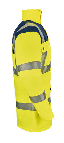 WATEX Warnschutz-Parka, leuchtgelb/blau