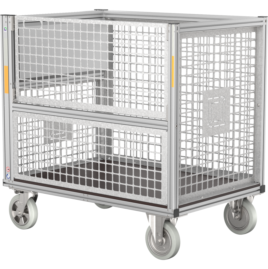 MUNK Universal Rollcontainer mit Gitterbox hoch