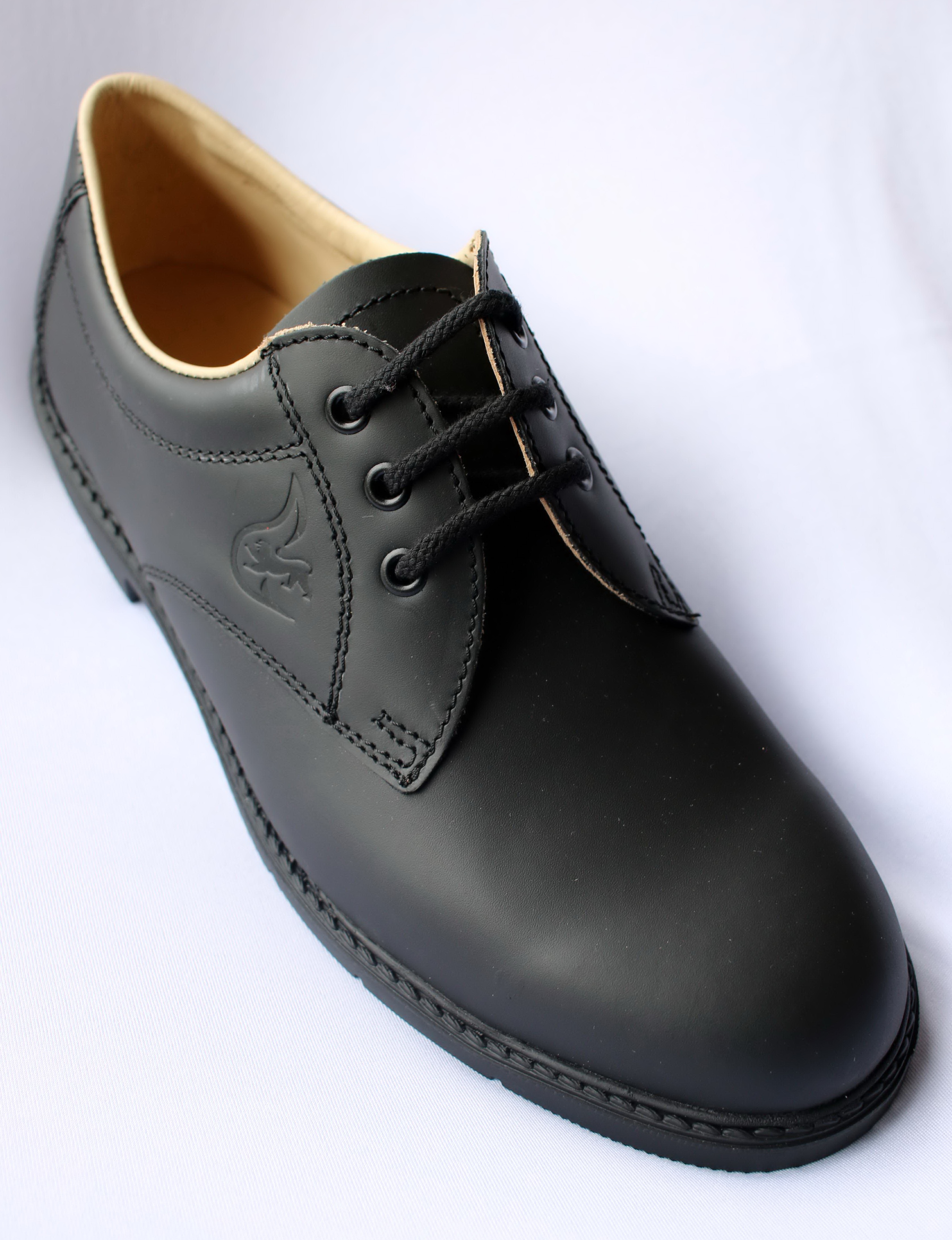 451421-Diensthalbschuh-Art-2405-2404-09 Diensthalbschuh EWS mit Prägung "Staufer Löwe" BaWü