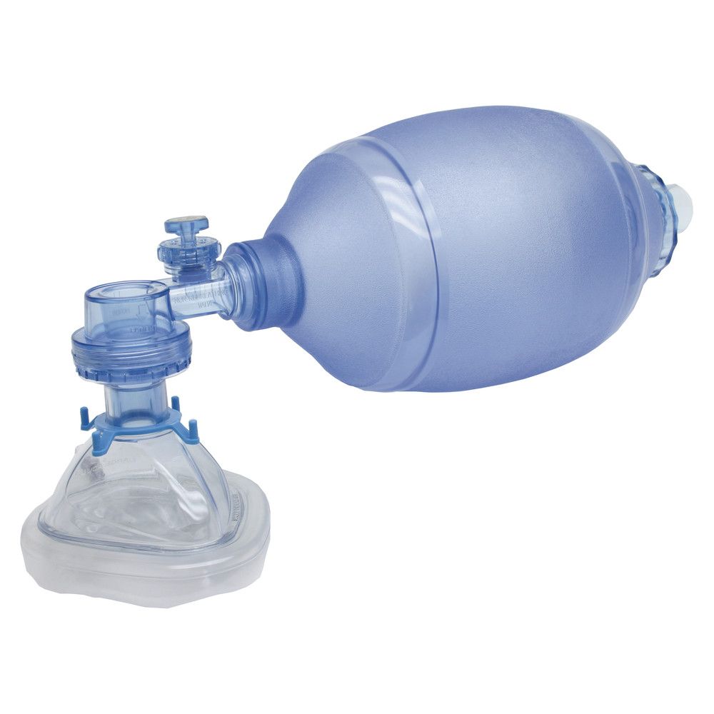 Einweg-Beatmungsbeutel für Erwachsene, PVC, mit Maske Gr. 5