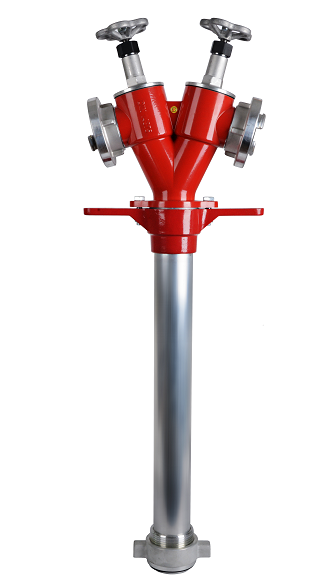 Hydrantenstandrohr 2 x B, DN 80, DIN 14375-1