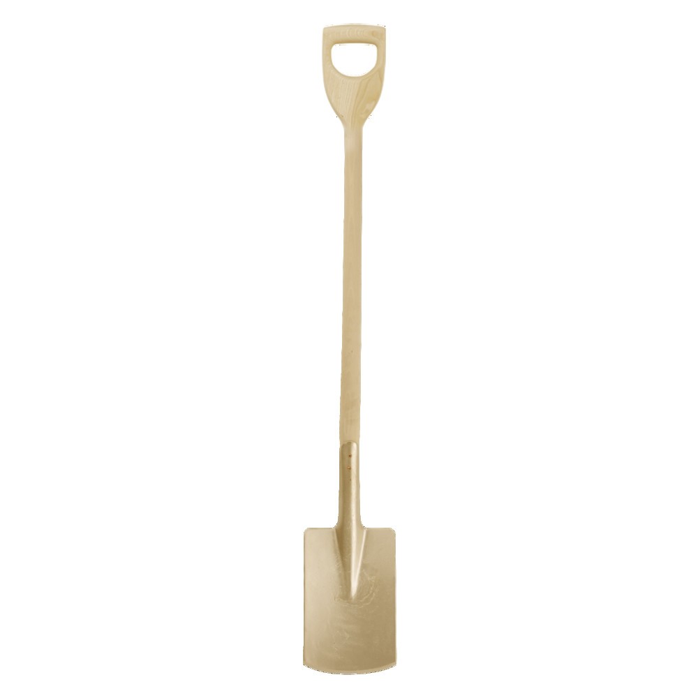 Spaten funkenfrei mit Stiel Blattmaß: ca. 185x280 mm