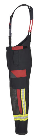 12-6052-links Einsatzhose X-Pro, schwarzblau/rot