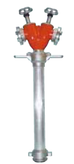 Hydrantenstandrohr 2 x B, DN 100, ca. 1 m lang