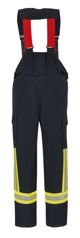 Watex_Hose_12_6051_Latzhose_dunkelblau_Rueckseite Einsatzhose X-Pro, schwarzblau