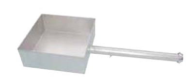 Edelstahl-Auffangtrichter, TW-VK50, Auslaufrohr 600 mm