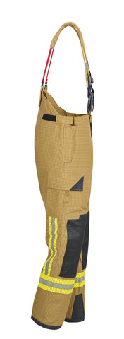 Einsatzhose X-Pro - EN 469:2020, Xr2/Xf2/Y2/Z2, karo sandfarben
