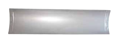 Satz Auffangrinnen aus Edelstahl ca. 0.5mm. vierteilig. Best