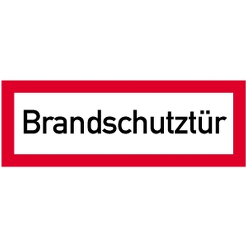 Brandschutzzeichen Brandschutztür 297x105mm Folie