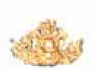 Mützenabzeichen goldfarbig 40 mm, Metall, Emblem mit Helm