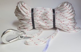 Feuerwehrleine (Fangleine) F 20-K, Karabiner, 20 m lang
