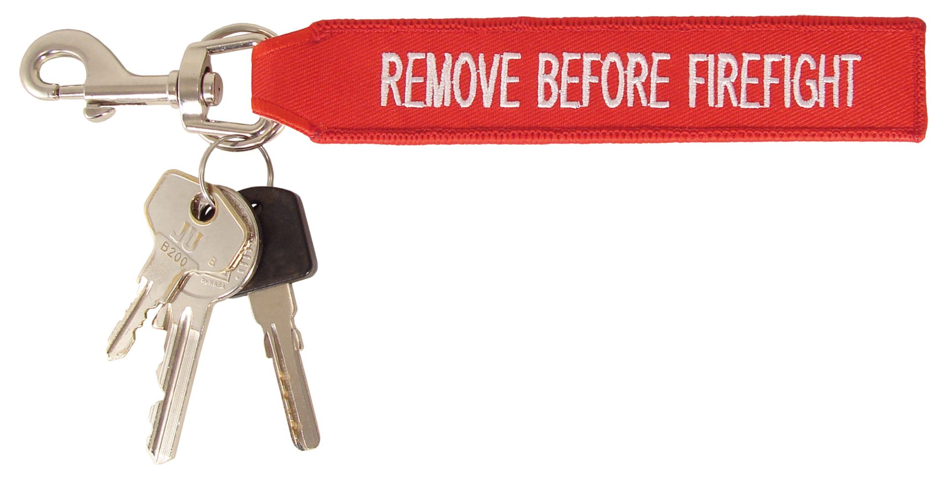 TEE-UU Schlüsselanhänger REMOVE BEFORE FIREFIGHT