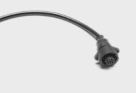 Steckdose mit Kabelsatz 0,5 m, passend zu Spiralkabel Art. 4