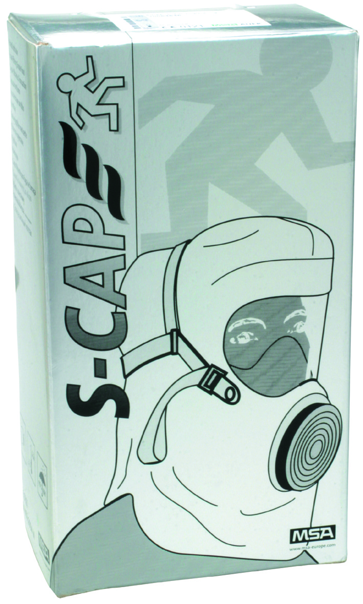 MSA Brandfluchthaube S-CAP Feuerwehrverpackung