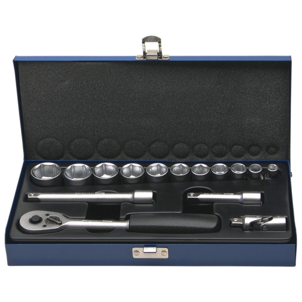 Steckschlüsselsatz, 3/8 Zoll 15-teilig, 8-24 mm